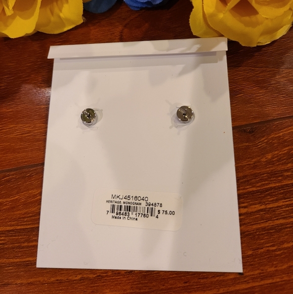 Michael Kors Silver Stud Earrings - Picture 6 of 7